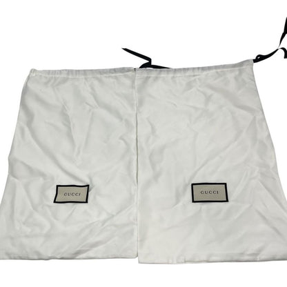 2704 Gucci Boots Wool Horsebit Loafers 6 1 2 598315 Navy Red GG Pattern Thick