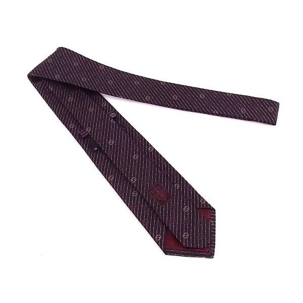 Gucci 100% Silk Tie Gentlemen Business Brown and Pink Av8835 — view 2
