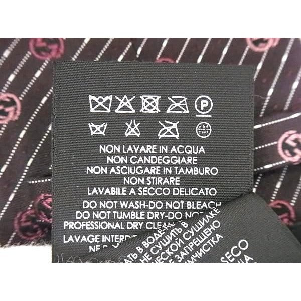 Gucci 100% Silk Tie Gentlemen Business Brown and Pink Av8835 — view 5