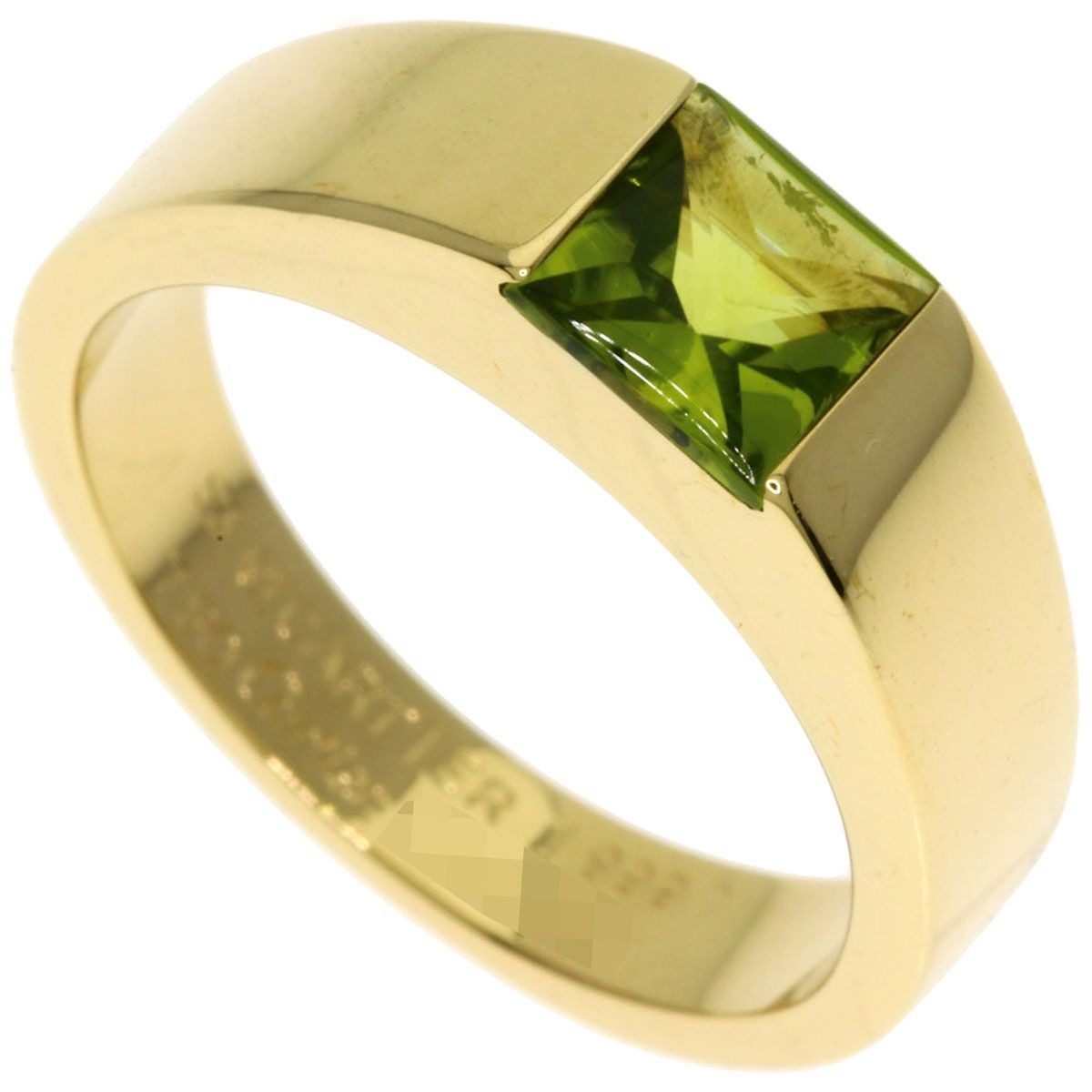 Cartier Tank Peridot 53 Ring 18k Yellow Gold
