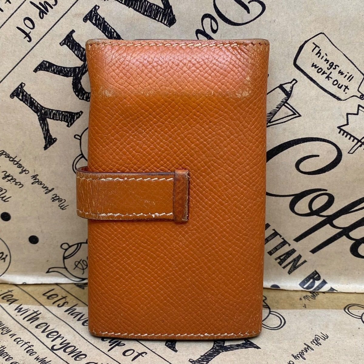 Hermes Key Case 5 Keys Brown Hook Bearn Key Holder — view 2