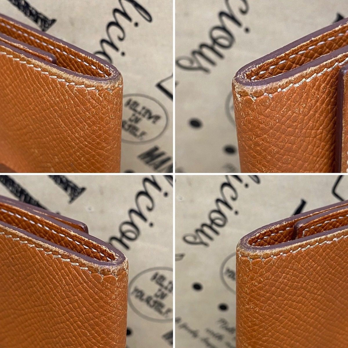 Hermes Key Case 5 Keys Brown Hook Bearn Key Holder — view 5