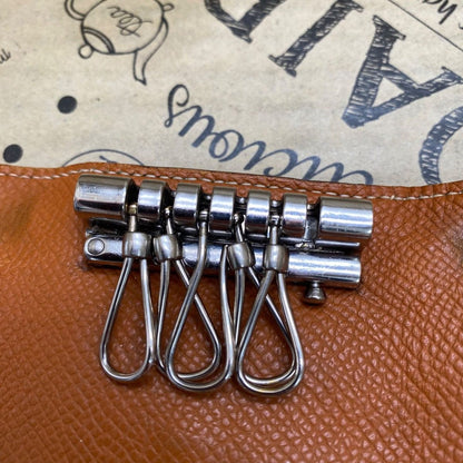 Hermes Key Case 5 Keys Brown Hook Bearn Key Holder — view 7