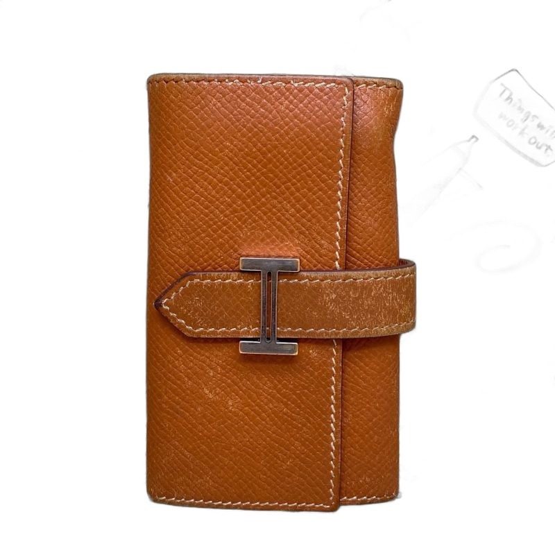 Hermes Key Case 5 Keys Brown Hook Bearn Key Holder