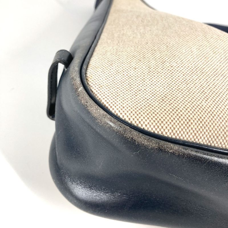 Hermes Shoulder Bag Sako H Logo Toile Ash Navy