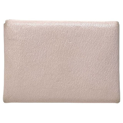 Hermes Calvi Duo Mauve Pere Chevre Coin Case Card Business Holder