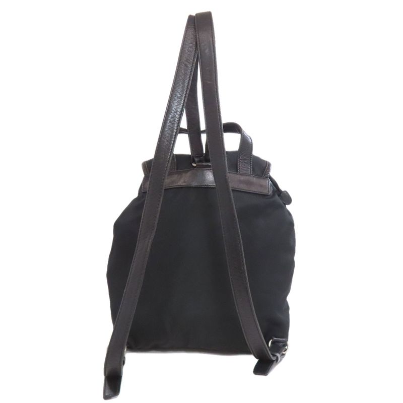 Prada Logo Hardware Backpack Daypack Nylon Women