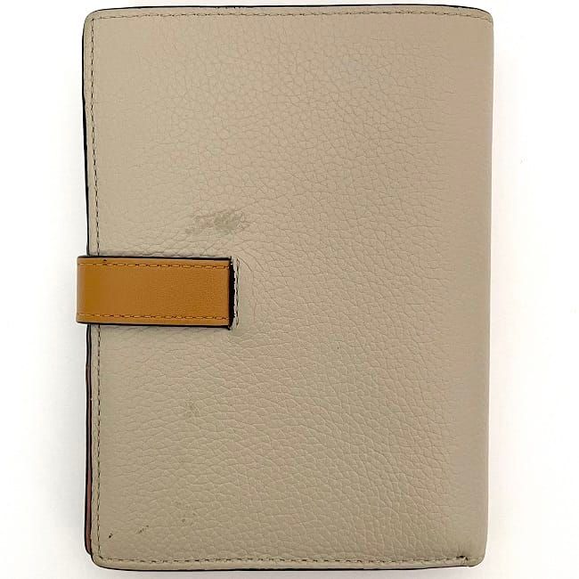 Loewe Bifold Wallet Vertical Wallet Small Beige