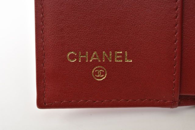 Chanel Mini Wallet Trifold Wallet Chanel Wallet Coco Mark Caviar Skin Dah Cles