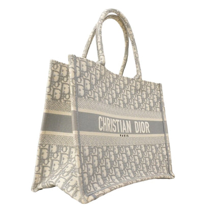 Dior Tote Book Canvas Gray White — view 2