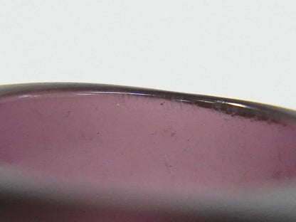 Authentic Chanel Logo Ring No.13.5 Plastic Purple Beige Accessories Jewelry