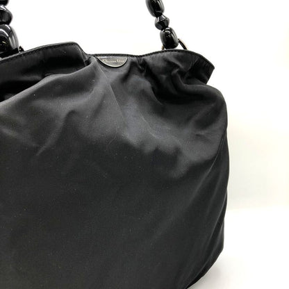 DIOR Handbag Black Maris Pearl Handbag Nylon Women