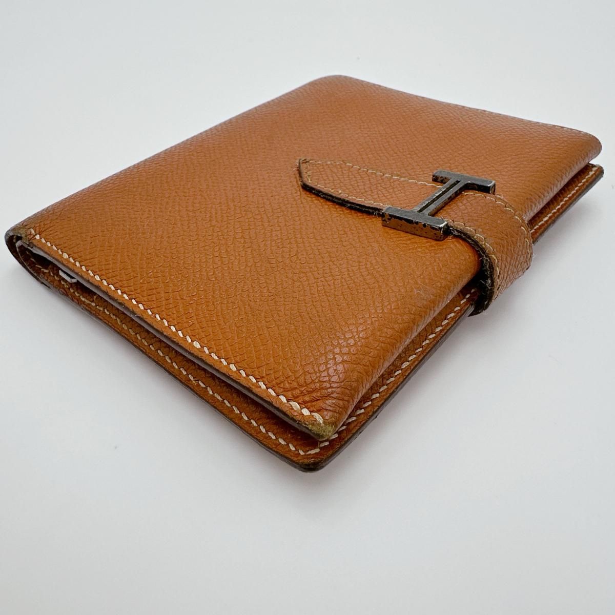 Hermes Bifold Wallet Bearn Compact Brown