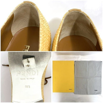 Fendi Shoes Natural Beige 8l4179 Excellent Condition 22.5cm (8.86in)