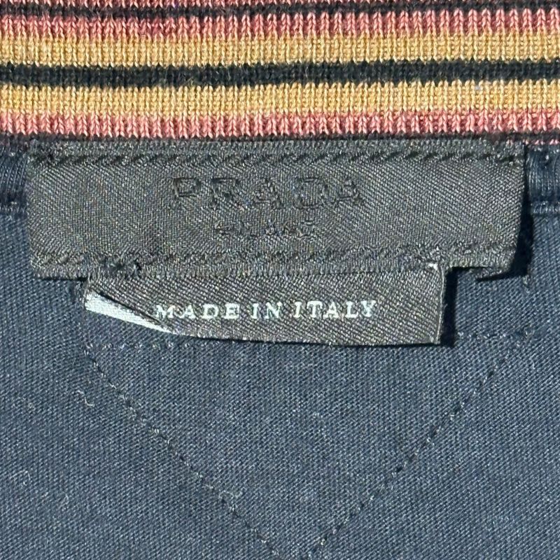 Prada 14ss Sunset Multi T-Shirt Sunset Graphic T-Shirt S Red X Black