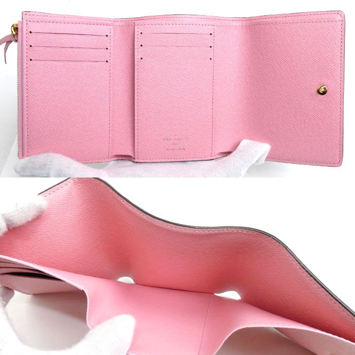 Louis Vuitton Portefeuille Victorine Trifold Wallet Monogram Brown Multicolor