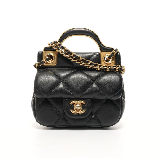 Chanel Shoulder Bag Quilted Chain Clutch Mini Wallet Card