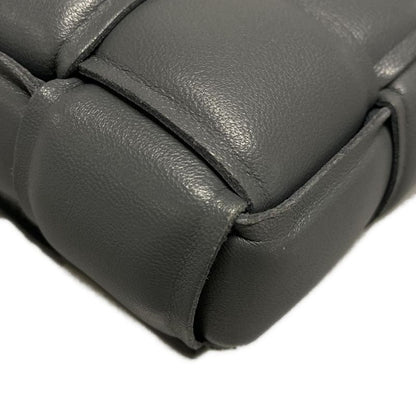 Bottega Veneta Shoulder Bag Padded Cassette 591970 Gray Lambskin