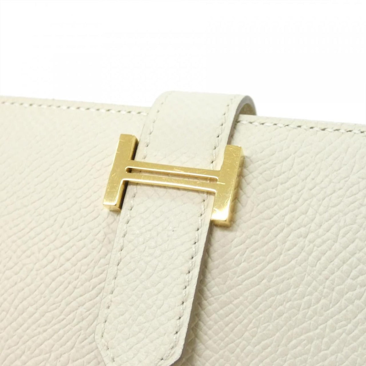 Hermes Bearn Souffle Wallet Craie — view 5