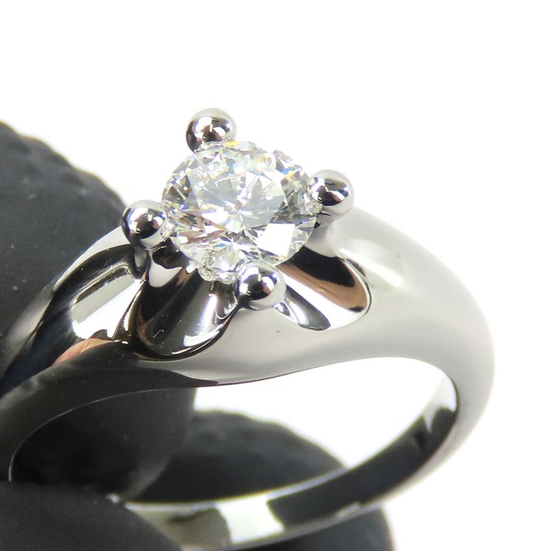 Bulgari Ring - Corona Solitaire Pt950 Diamond Approx 6.7g Platinum Jewelry 1P