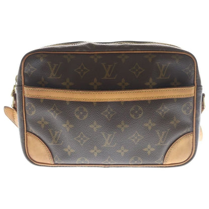 Louis Vuitton Monogram Trocadero Shoulder Bag Brown Leather Gold