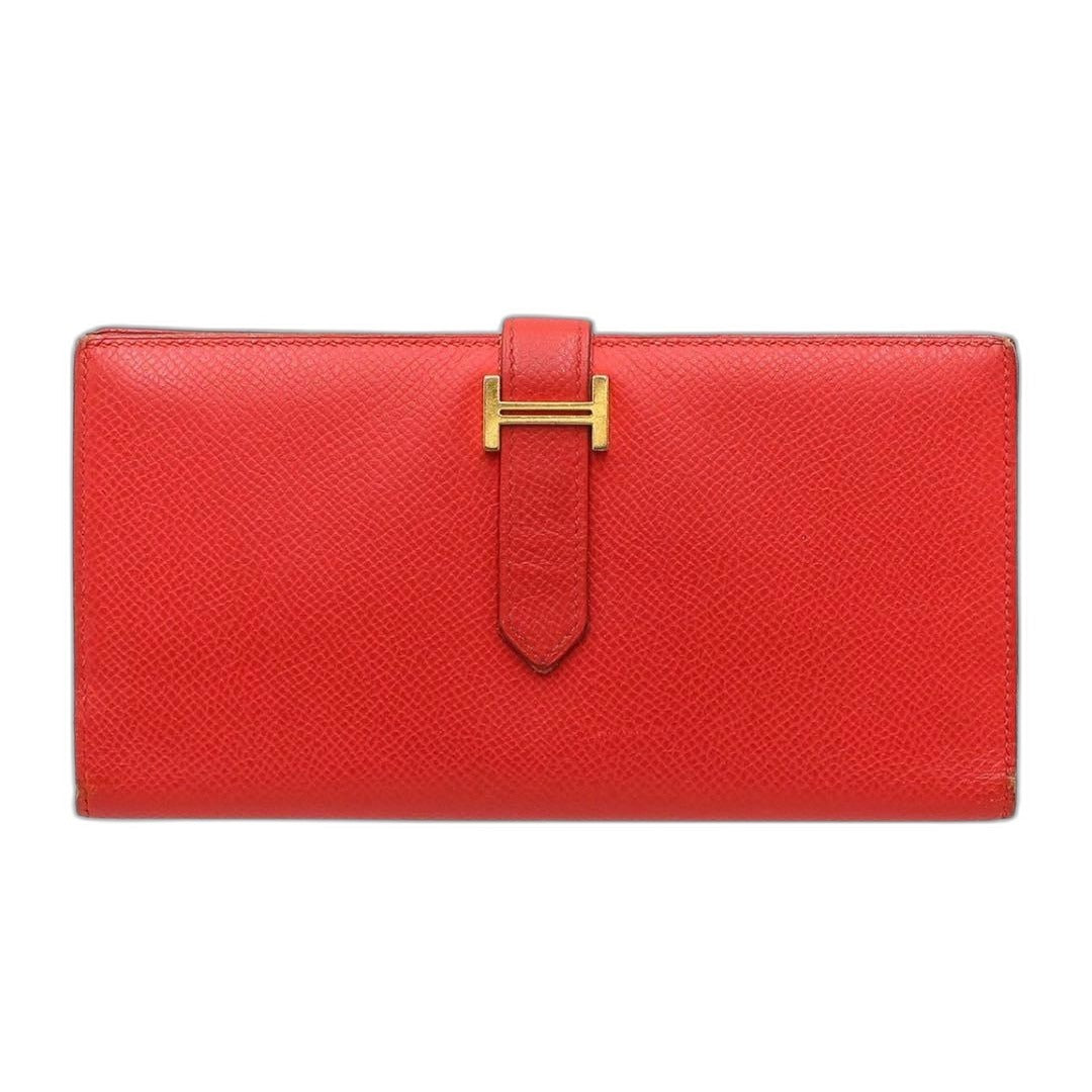 Hermes Leather Bearn Souffle Bifold Wallet