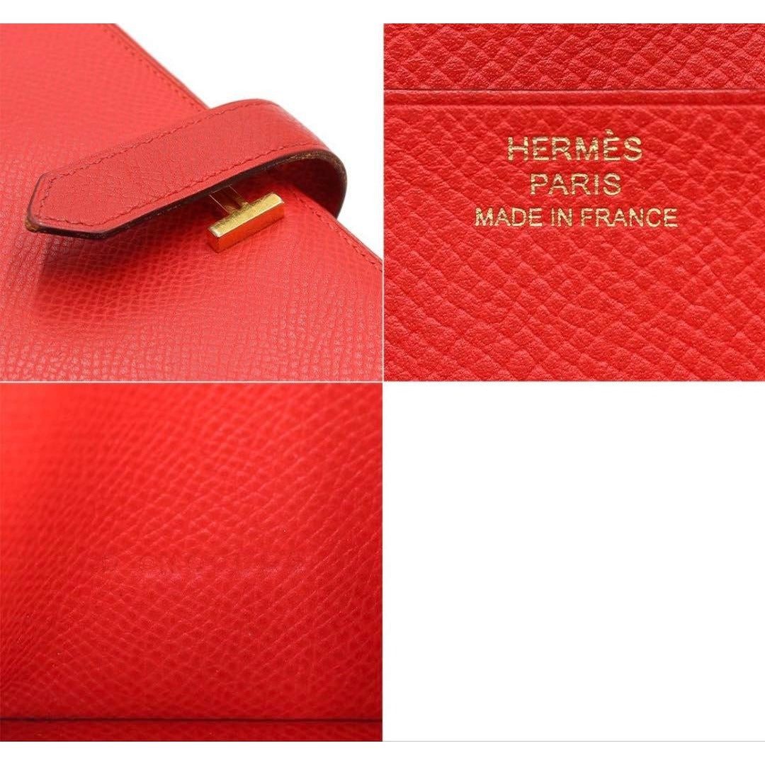 Hermes Leather Bearn Souffle Bifold Wallet — view 10