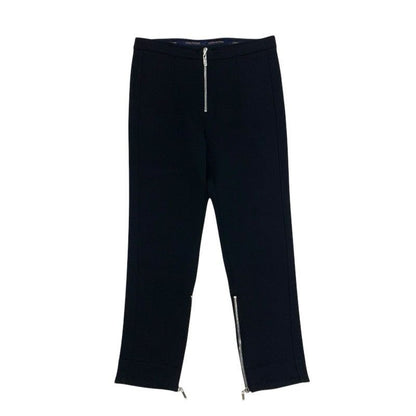 Louis Vuitton Bottoms Wool Pants Logo Black Silver