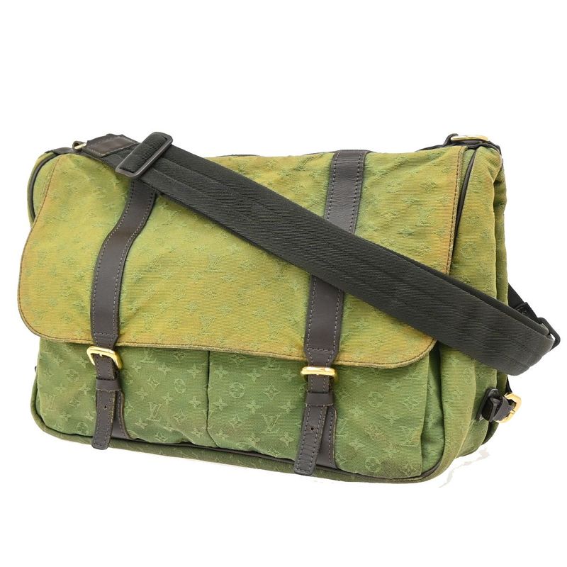 Louis Vuitton Sac Maman Shoulder Bag Monogram Khaki M42351 61ka875