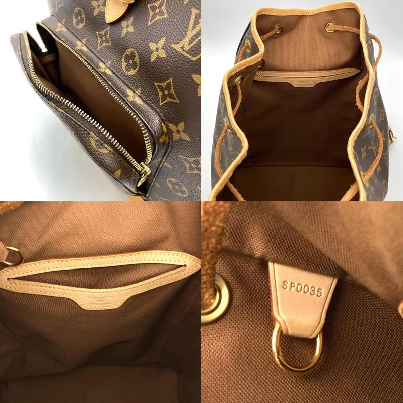 Louis Vuitton Montsouris GM Backpack Monogram Canvas M51135 Brown