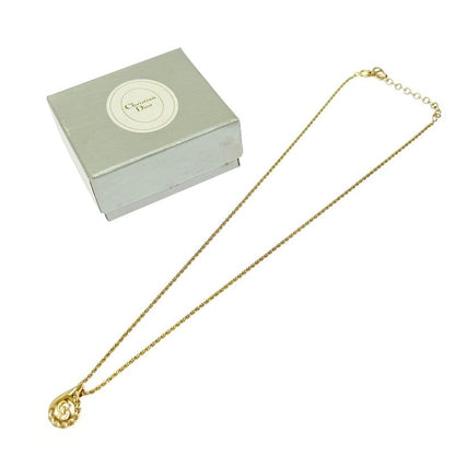 Christian Dior GP CD Logo Twist Necklace Women's Gold 403996 Necklace