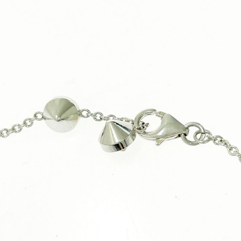 Gucci Silver Colored Stone Blinds for Love Necklace 10.5g 925 Engraved 469718