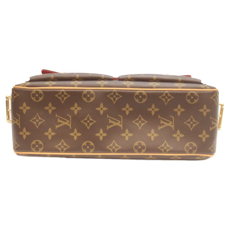 Louis Vuitton M51163 06 Monogram Vivacite GM Shoulder Bag Brown