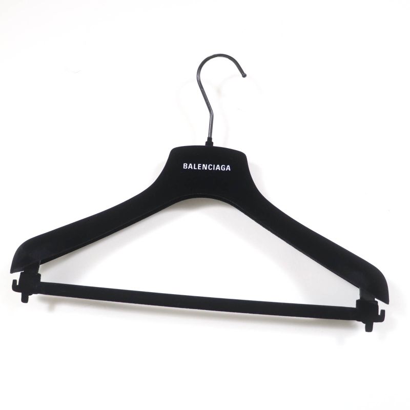 Balenciaga 623044 100% Wool Power Shoulder Tailored Jacket Black 34 Hanger Made