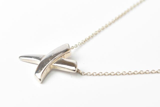 Tiffany & Co Necklace Pendant Silver Tiffany & Co Paloma Picasso Cross Motif
