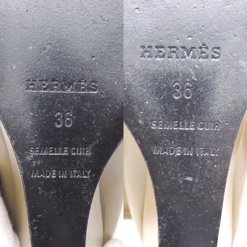 Hermes Khaki Size 23 Boots