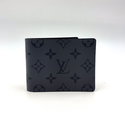 Louis Vuitton Portefeuille Calf Monogram Eclipse Gray Black Wallet