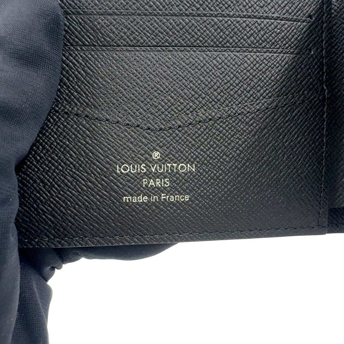Louis Vuitton Portefeuille Calf Monogram Eclipse Gray Black Wallet — view 4