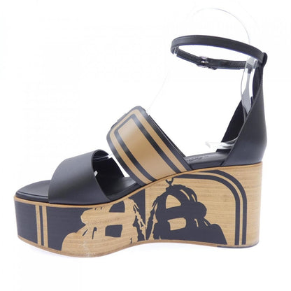 Hermes Charis Bride de Gala Cadri Tattoo Sandals Black Beige — view 2