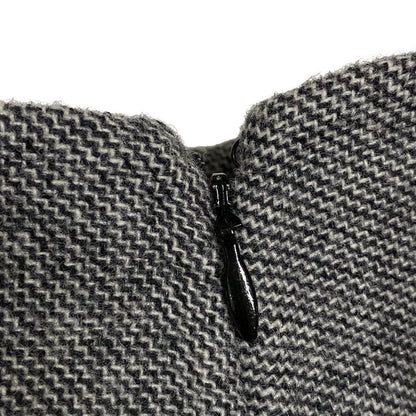 Dior/christian Dior Skirt Suit For Women - Gray Light Gray And Multi Wool