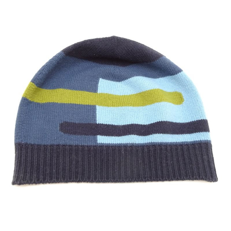Hermes Knit Navy Cap