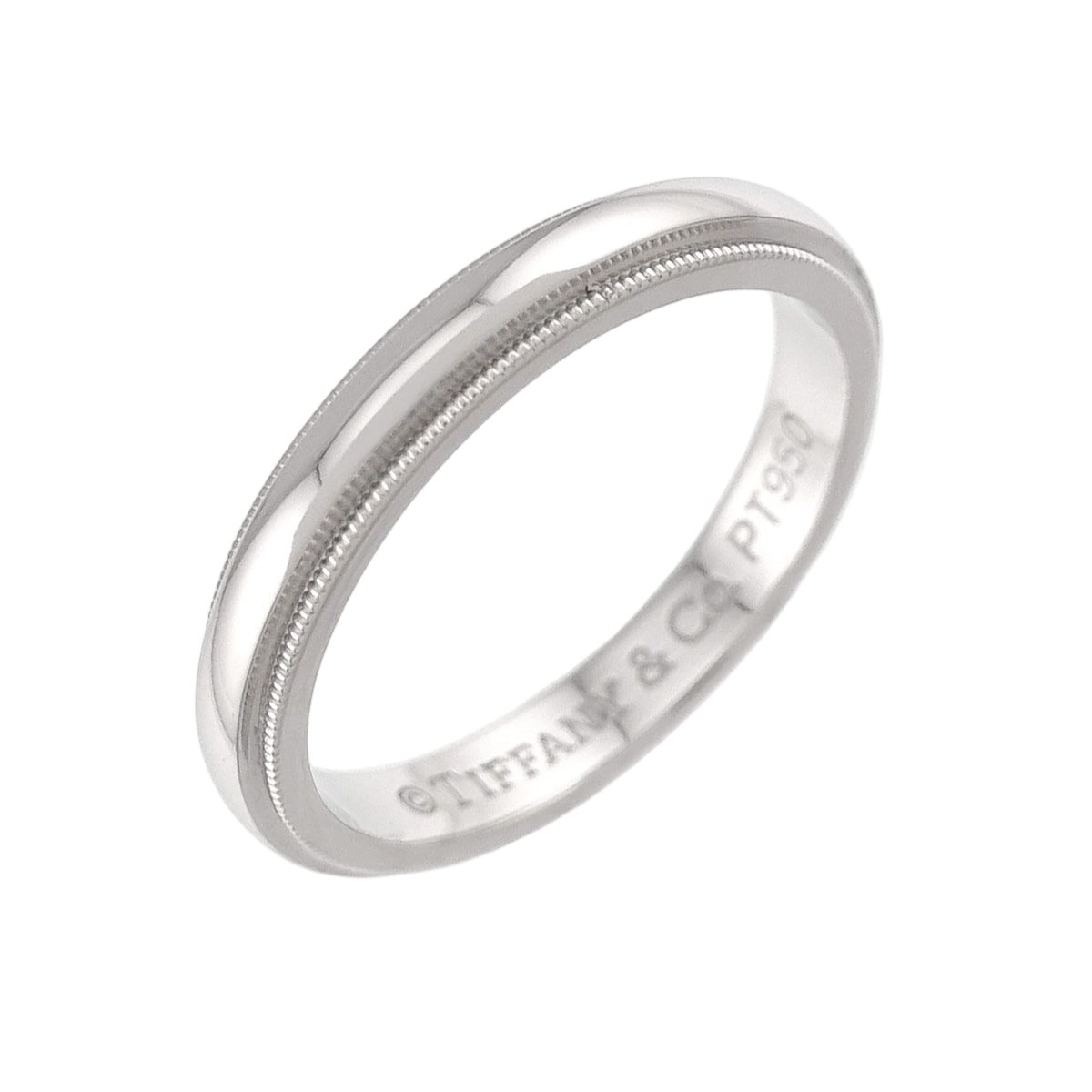 Tiffany & Co Milgray Ring Pt Platinum Together Milgrain
