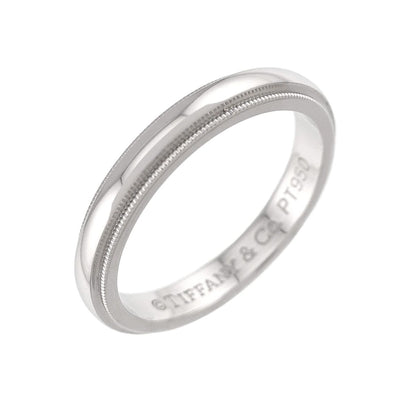 Tiffany & Co Milgray Ring Pt Platinum Together Milgrain