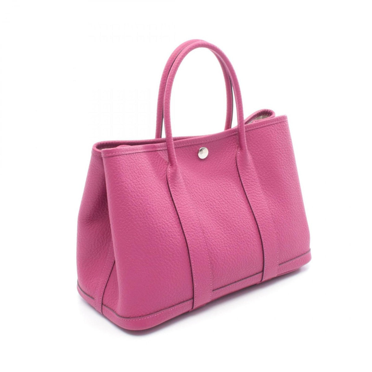 Hermes Tote Garden Party TPM Rose Purple Leather Pink — view 2