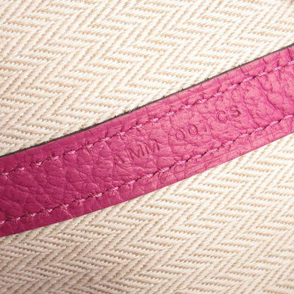 Hermes Tote Garden Party TPM Rose Purple Leather Pink — view 5