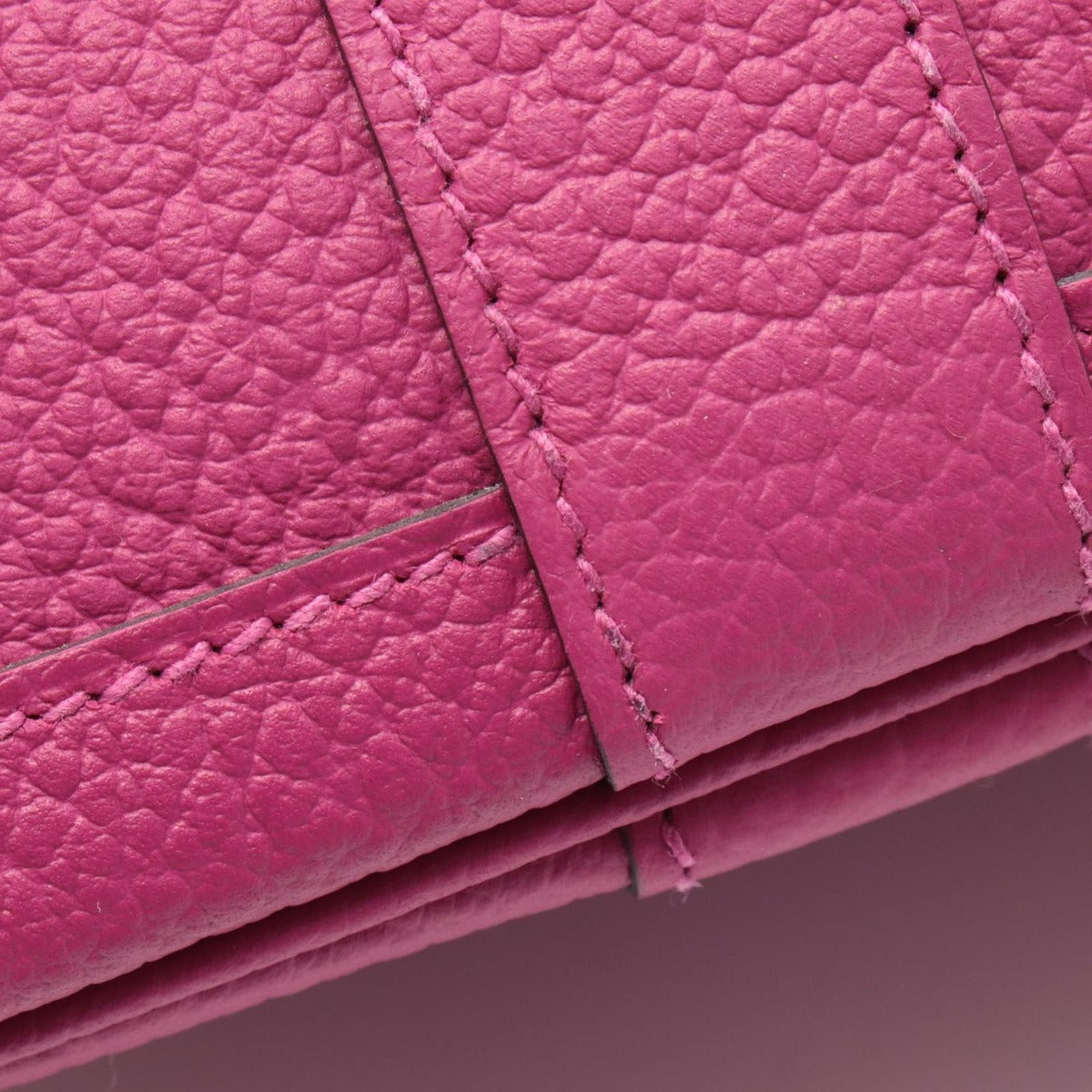 Hermes Tote Garden Party TPM Rose Purple Leather Pink — view 7