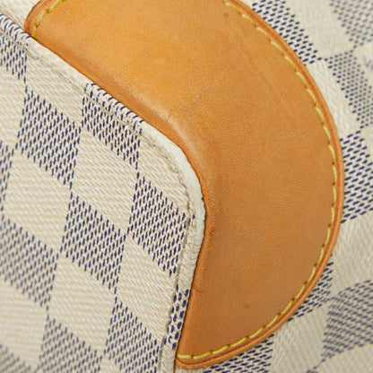 Louis Vuitton Damier Azure Hampstead MM Tote Shoulder Bag N51206 White PVC