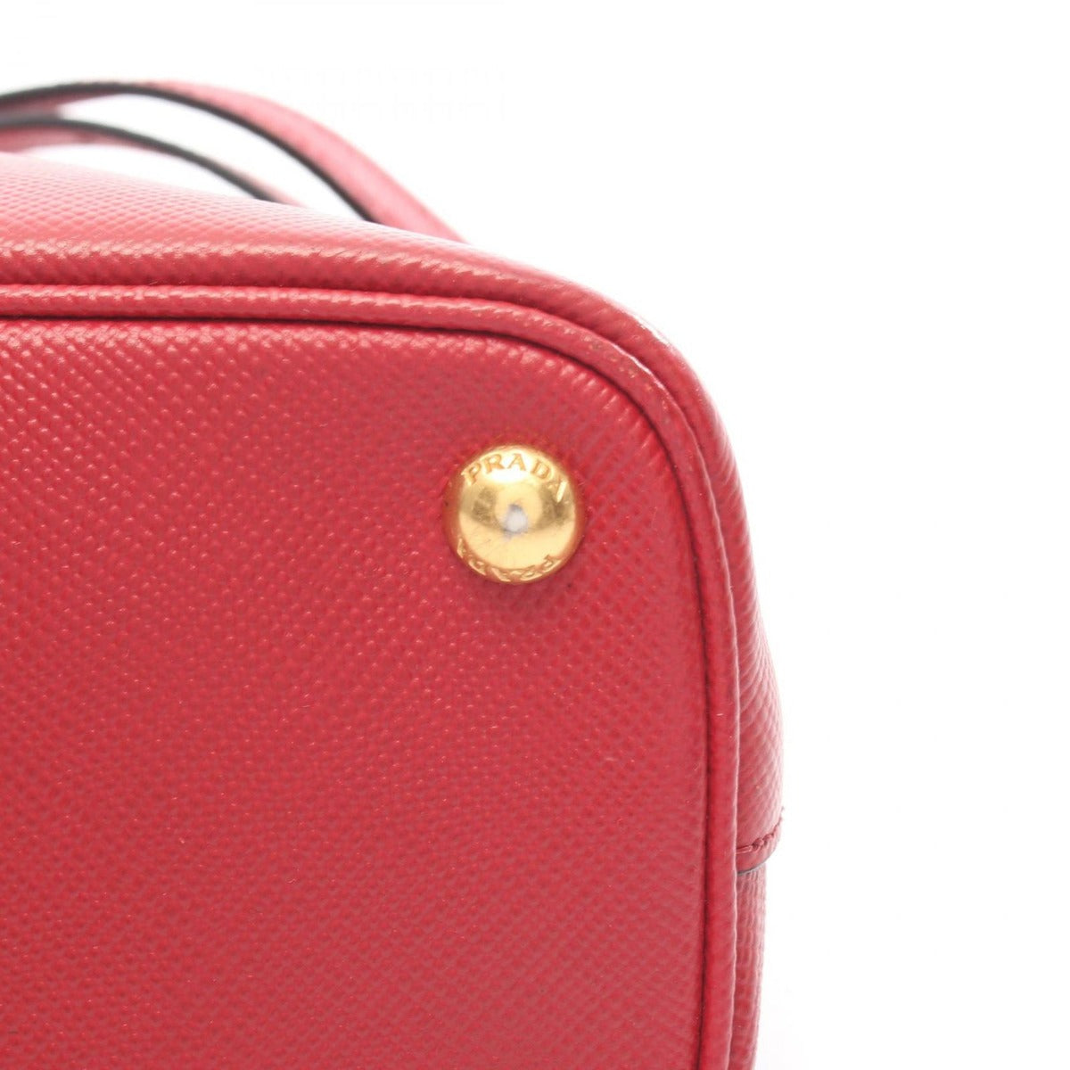 Prada Handbag Saffiano Cuir Red Leather 2-Way — view 9