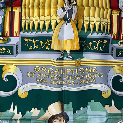 Hermes Scarf Silk Carre 90 Orgauphone ET Autres Mecaniques Pipe Organ — view 7
