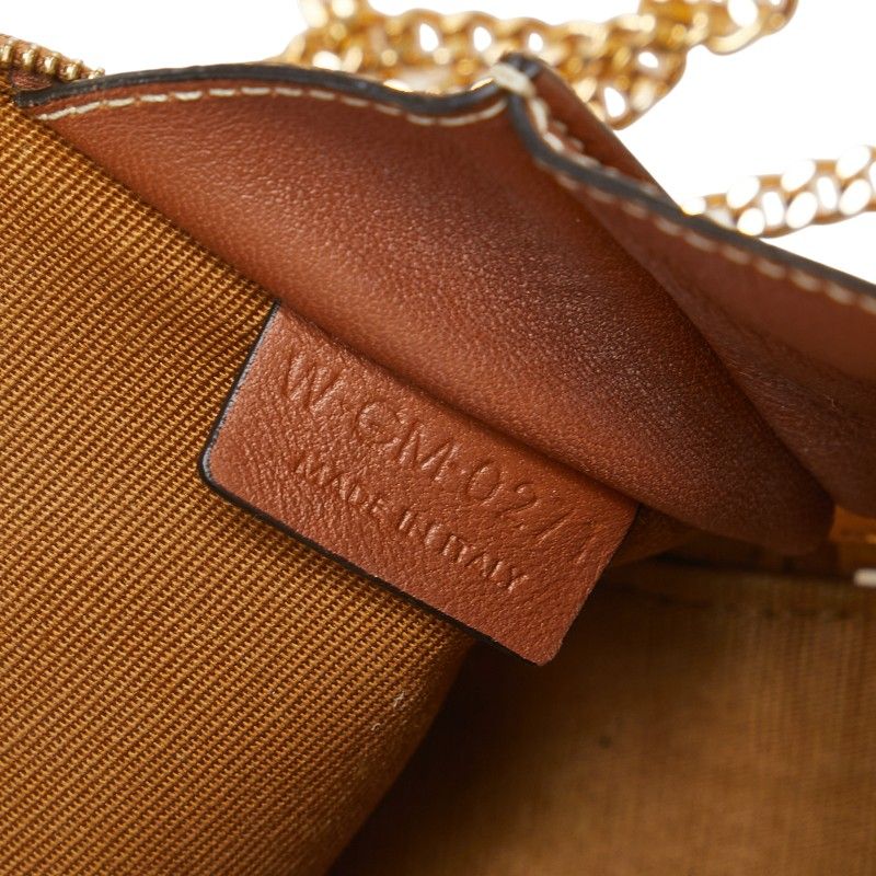 Celine Triomphe Black Brown PVC Leather Women's Celine